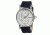 Heritor Thomson Mens Watch, Black Leather Band, Silver Bezel, White Analog Dial, Silver Hand HERHR1101