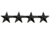 4 Star Pin 1/2'' High - Pair