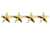 4 Star Pin 1/2'' High - Pair