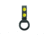 HERO'S PRIDE AirTek C/D-Cell Dual Ring Flashlight Holder w/ Plastic Rings, Basket Weave, Brass Hardware, Black, 1492BWA