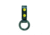 HERO'S PRIDE AirTek C/D-Cell Dual Ring Flashlight Holder w/ Plastic Rings, Plain, Brass Hardware, Black, 1492BPA
