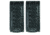 Hero's Pride Belt Keepers, 2 1/4in Belt, 2 Pack, Deluxe, AirTek, BW, Hidden Snaps, Black 1497WC