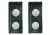 Hero's Pride Belt Keepers, 2 1/4in Belt, 2 Pack, Deluxe, AirTek, BW, Silver Snaps 1497WN