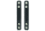 Hero's Pride Belt Keepers, 2 1/4in Belt, 2 Pack, Deluxe, AirTek, Smooth, Silver Snaps 1497PN