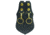 Hero's Pride Key Holder, Scabbard, Double, AirTek, Smooth, Brass Snaps 1489PG