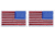 HERO'S PRIDE 3.375x2in US Reversed Flag Patch w/White Border - 2 Pack, White, EC0039
