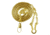 HERO'S PRIDE Whistle Chain W/ Button Hook, Gold Plated, 4020G
