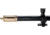 Hi-Lux Optics Malcolm 6X Two Tone Short Rifle Telescope Adjustable Parallax, BPCR Mounts, Crescent Cuts, Matte Black, Brass, M634183BP