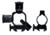 Hi-Lux Optics Malcolm External Click Adjustable Micrometer Rear Mount w/ Front Ring, 3/4in Tube, Matte Black, Small, MVSCMT