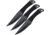 Hibben Cord Grip Fixed Blade Throwing Triple Knife Set, 4.125in Blade GH947B