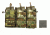 High Ground Gear 5.56 Drop Down Admin Pouch, Triple, Holds 3, Ranger Green, HG-8174-5