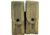 High Speed Gear Duty Double Pistol TACO-Covered Plus Adaptable Belt Mount ABM Pouch, Olive Drab, 41PX12WG