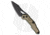HighTron Spectron Folding Knife, 3.05in, Bohler M390 Stainless Steel, Sheepsfoot Blade, Tan Handle, Tan/Black, 7.12 inch, BHQ-209727