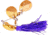 Hildebrandt Nugget Spinnerbait, 2/0 Hook, Purple With Gold Blade, 1 1/2in, 1/4oz, 102G-PUR