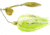 Hildebrandt Okeechobee Special Spinnerbait, 4/0 Hook, Chartreuse &amp; White With Gold Blade, 3/8oz, PRO4G-CHWH