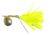 Hildebrandt Snagless Sally Spinner, 4 1/2in, 1/2 oz, 4/0 Hook Chartreuse Skirt with Gold Blade, 4.5SSG-C