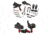 HIPERFIRE HIPERTOUCH Competition AR-15/10 Trigger Assembly Kit w/ HIPERSWITCH Safety Selector, Black, Red