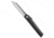 Ohta Knives Hiroaki OFF FK 9 Friction Folding Knife, 3.625in, D2, Wharncliffe Blade, Wood, Wood Handle, Wood/Gray, 8.125 inch, BHQ-71603