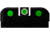 HiViz LiteWave H3 Tritium/Litepipe Pistol Night Sight Set for Glock Gen 1-5 in .45 ACP, .45 GAP, and 10mm