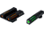HiViz Green/Orange Litepipes w/White Front Ring, Black, TRN421