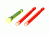 HiViz Luminous LitePipe Replacement Kit - Short, Front Green, Rear Red, LLHSR-KIT