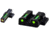 HiViz LiteWave H3 Tritium/Litepipe Pistol Night Sight Set - Fits All S&amp;W M&amp;P Full Size &amp; Compact In All Calibers, Except M&amp;P CORE/ 22/ Long Slide