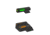 HiViz Staccato Handguns LiteWave H3 Tritium/LitePipe Day/Night Sight, Green/Orange Litepipes with Orange Front Ring, STIN621