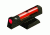 Hiviz SW1911-R,  S&amp;W 1911 Overmolded Front Sight, Red SW1911-R