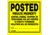 HME Posted Private Property Sign, HME-SIGN-POST