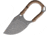 Hoback Knives Jeremiah Johnson Neck Knife, 2 stonewash finish CPM-20CV stainless blade, Tan paracord wrapped handle, JEREMIAH JOHNSON TAN WRAP