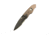 Hoffner Knives Folding Knife, 3.5in, 440c, Spear Point Blade, Chiseled Maduro Grip, Black Combo Blade, FK-S3CBK-CMA