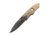 Hoffner Knives Folding Knife, 3.5in, 440c, Spear Point Blade, Chiseled Maduro Grip, Black Smooth Blade, FK-S3SBK-CMA