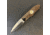 Hoffner Knives Folding Knife, 3.5in, 440c, Spear Point Blade, Chiseled Maduro Grip, Silver Smooth Blade, FK-S3SBS-CMA