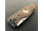 Hoffner Knives Folding Knife, 3.5in, 440c, Spear Point Blade, Chiseled Maduro Grip, Silver Smooth Blade, FK-S3SBS-CMA