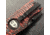 Hoffner Knives Folding Knife, 3.5in, 440c, Spear Point Blade, Chiseled Nightstalker Grip, Black Smooth Blade, FK-S3SBK-CRB