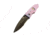 Hoffner Knives Folding Knife, 3.5in, 440c, Spear Point Blade, Chiseled Valkyrie Grip, Black Combo Blade, FK-S3CBK-CPG