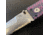 Hoffner Knives Folding Knife, 3.5in, 440c, Spear Point Blade, Chiseled Valkyrie Grip, Silver Combo Blade, FK-S3CBS-CPG