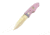 Hoffner Knives Folding Knife, 3.5in, 440c, Spear Point Blade, Chiseled Valkyrie Grip, Silver Combo Blade, FK-S3CBS-CPG