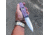 Hoffner Knives Folding Knife, 3.5in, 440c, Spear Point Blade, Chiseled Valkyrie Grip, Silver Smooth Blade, FK-S3SBS-CPG