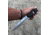 Hoffner Knives Hand Spear Fixed Blade Knife, 5in, 440C Steel, Chiseled Maduro Grip, Silver Smooth Blade, Black, HS-S5SBS-CMA