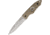Hoffner Knives Hand Spear Khaki Fixed Blade Knife, 4.875in, Stainless Steel, Standard Edge, Stonewash ATA32