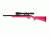 Hogue OverMolded Stock w/Standard Barrel Channel, Pink - Ruger 10/22 Ruger - 22700