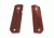 Hogue 1911 Govt. Ambidextrous Safety Cut Grip, Model Round Heel, Checkered, Pau Ferro, 45341