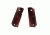 Hogue 1911 Govt. Ambidextrous Safety Cut Grip, Model Round Heel, Smooth, Coco Bolo, 45840