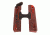 Hogue 1911 Govt. Laser Enhanced Grip, Red Laser, Reinforced Rosewood Checkered, Rosewood, 45580