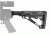 HOGUE AR15/M16 OverMold Collapsible Buttstock Assy, Includes Mil-Spec Buffer Tube and Hardware, Ghillie Green Rubber 15845