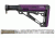 Hogue AR15/M16 OverMold Collapsible Buttstock Assy, w/ Mil-Spec Buffer Tube and Hardware, Purple Rubber 15645