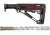 HOGUE AR15/M16 OverMold Collapsible Buttstock Assy, Includes Mil-Spec Buffer Tube and Hardware, Red Lava Rubber 15445