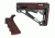 HOGUE AR15/M16 Kit, Finger Groove Beavertail Grip and OverMold Collapsible Buttstock, Fits Mil-Spec Buffer Tube, Red Lava Rubber 15456