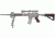HOGUE AR15/M16 Kit, Finger Groove Beavertail Grip and OverMold Collapsible Buttstock, Fits Mil-Spec Buffer Tube, Red Lava Rubber 15456